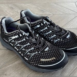Merrell Black and Gray Athletic Shoes 8